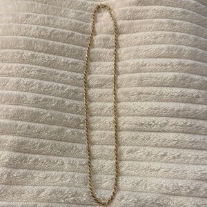 Classic Italian .925 Sterling Silver Rope Chain Necklace.